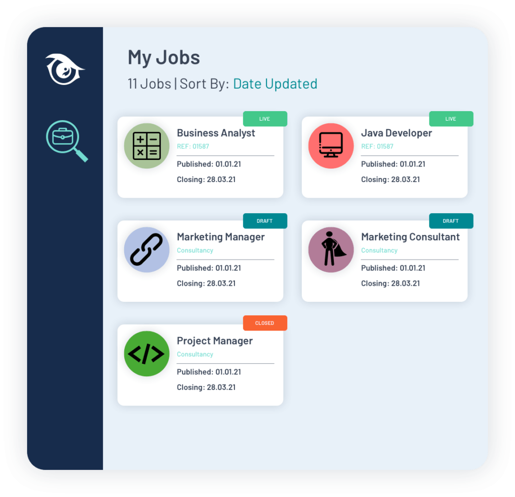 PeopleHawk Demo job genie listings for perfect job application