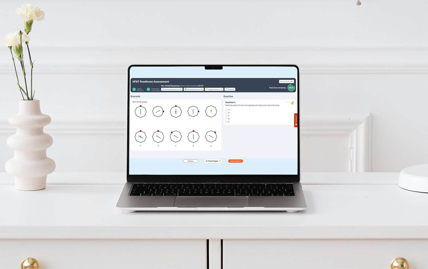 HPAT assessment screenshot